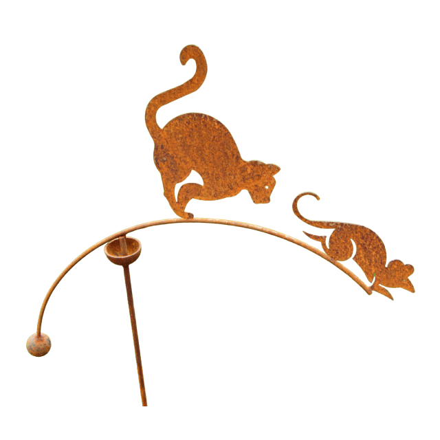 Cat and Mouse Single Ball Wind Spinner/Rocker